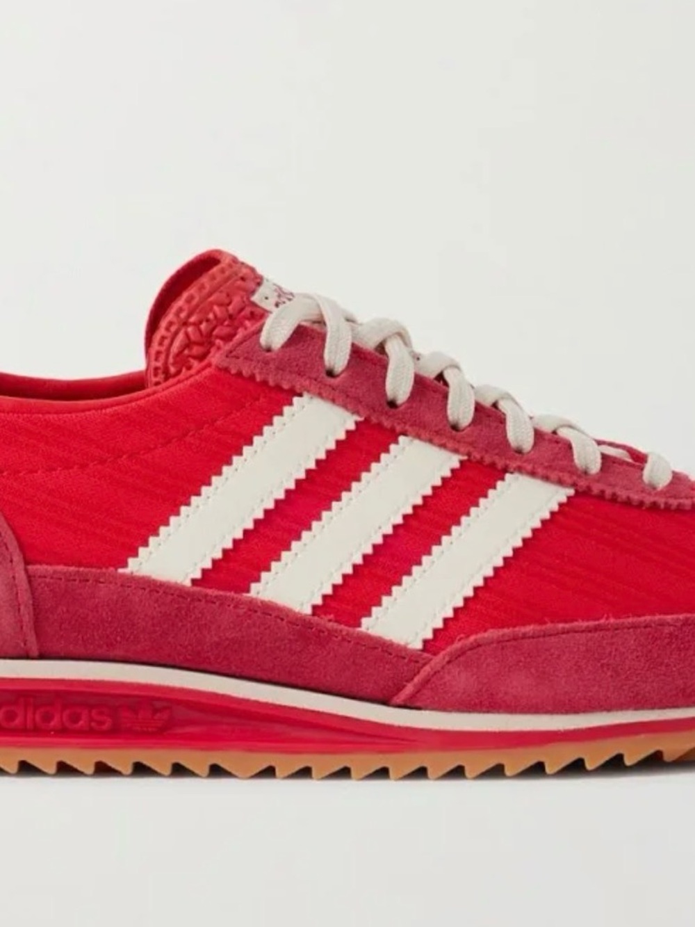 adidas SL-72 Red Low-Top Sneakers listed as men 7 can fit women 8 1/2 NO BOX - Picture 8 of 9
